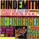 Hindemith / Rheinberger - Richard Burgin Conducting The Columbia Chamber Orchestra, E. Power Biggs - Concerto For Organ And Chamber Orchestra, Op.46, No. 2 / Sonata No. 7 In F Minor For Organ Op.127