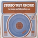 No Artist - Stereo Review's Stereo Test Record (Model SRT 14)